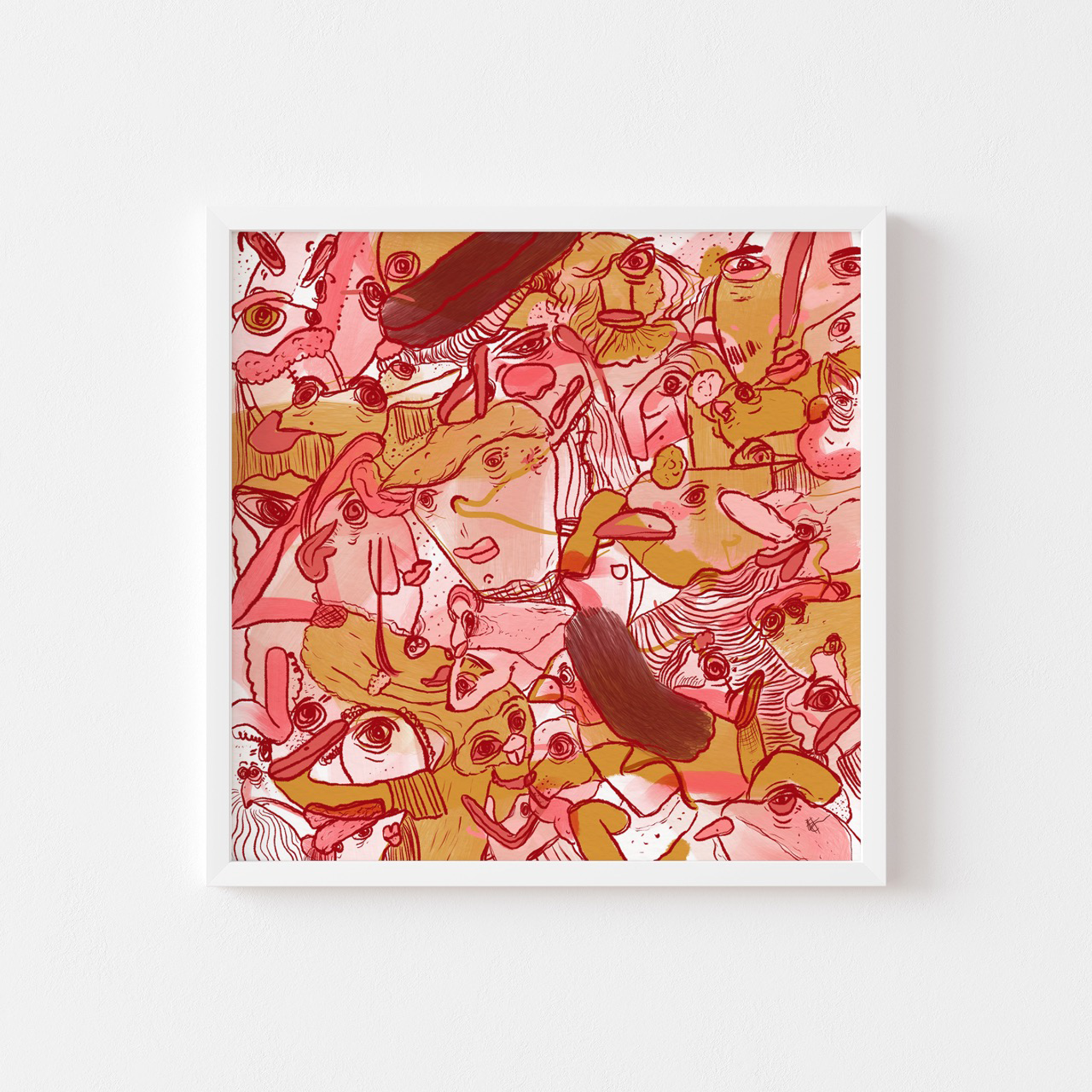 Abstract Art Print - Permission To Feel | Digital Art | Studio Abstract Art Print - Permission To Feel | Digital Art | Studio