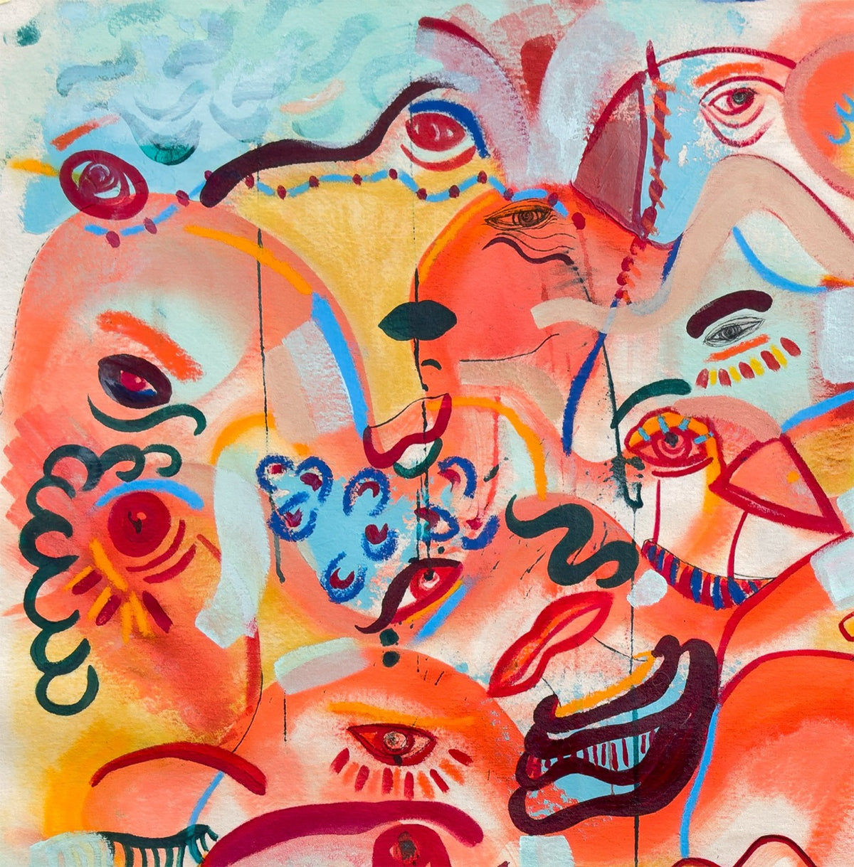 Over The Flames | original on canvas