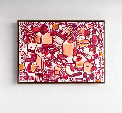 Watching From Afar | original on canvas