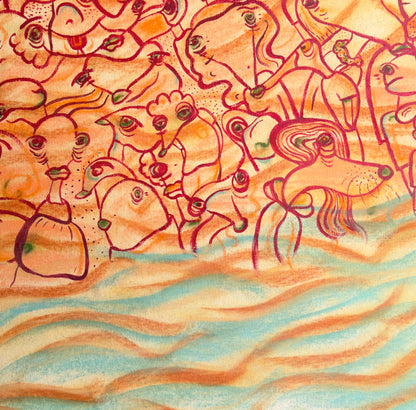 Saying Goodbye to Summer | original on canvas