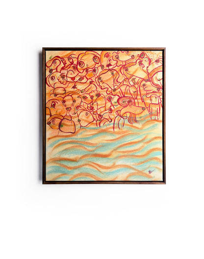 Saying Goodbye to Summer | original on canvas