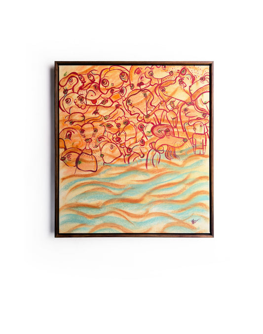 Saying Goodbye to Summer | original on canvas