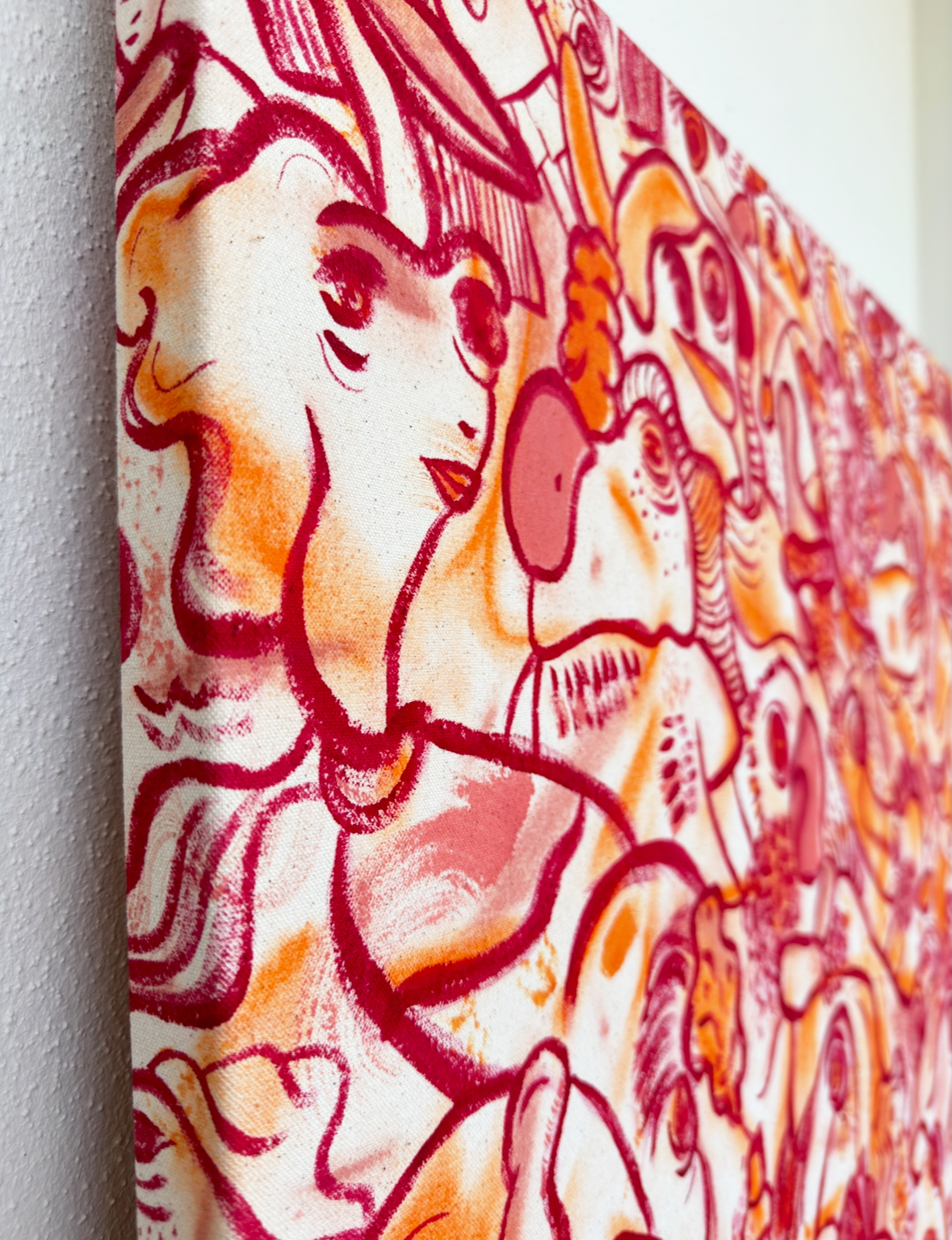 Lady In Red | original on canvas