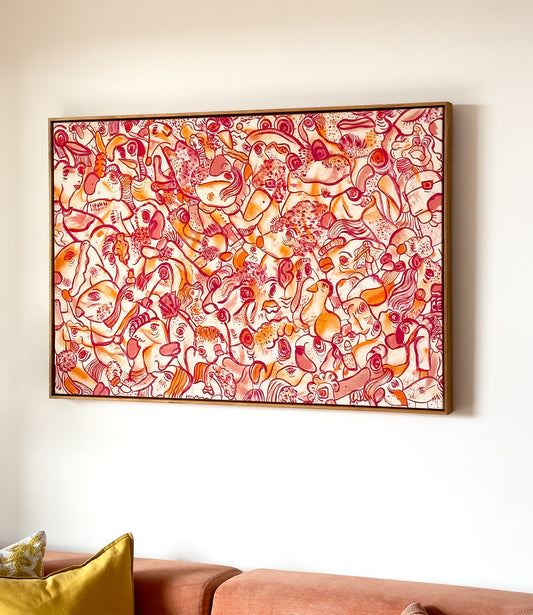 Lady In Red | original on canvas