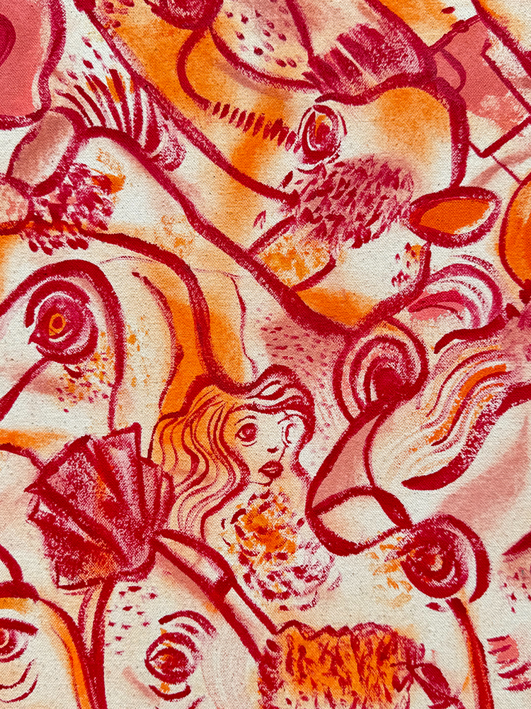Lady In Red | original on canvas