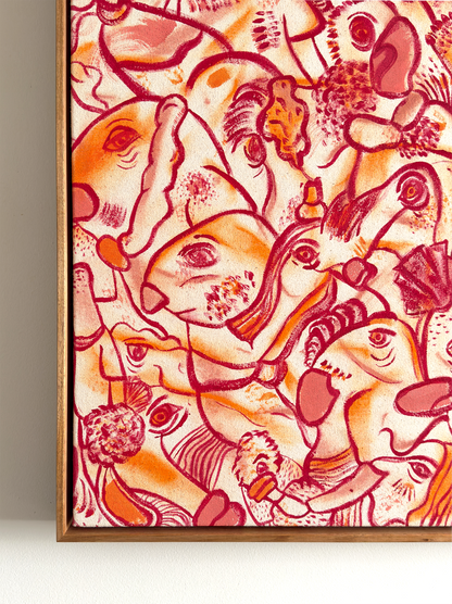 Lady In Red | original on canvas